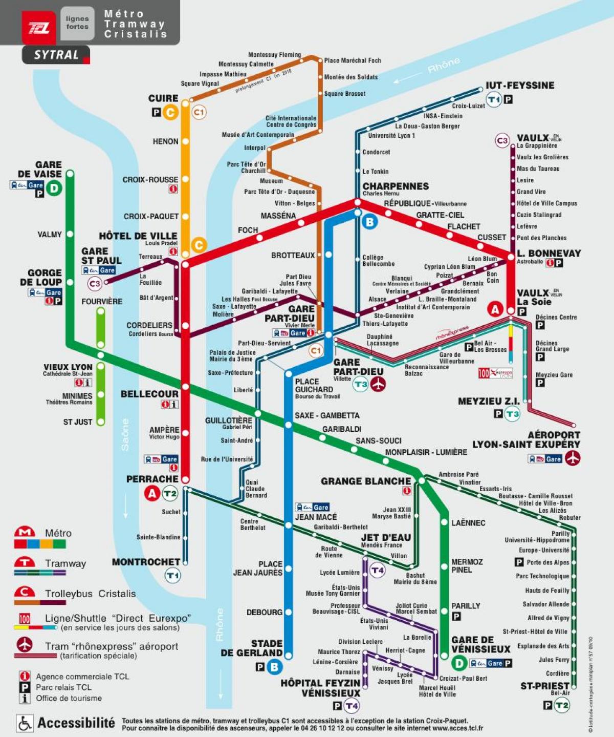 Lyon na karti metro