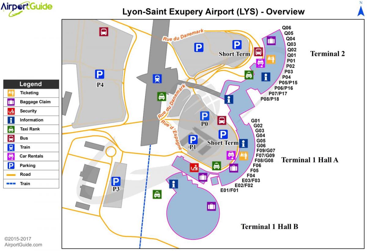 Lyon je Francuska luka na karti