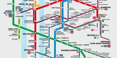 Lyon na karti metro