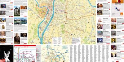 Lyon Francuska turistička karta